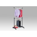 Autronic single garment rack + shoe rack black color ABD-1213 BK