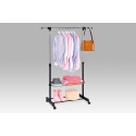 Autronic single garment rack + wire rack + shoe rack black color ABD-1216 BK