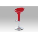 Autronic barová stolička, plast červený/chróm AUB-9002 RED