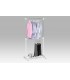 Autronic single garment rack + shoe rack white color ABD-1213 WT