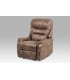 Autronic Manual recliner with big stitching,COFFEE NR. 3 TV-5053 COF3