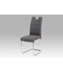 Autronic jedálenská stolička látka, farba sivá/nohy kov chróm HC-482 GREY2